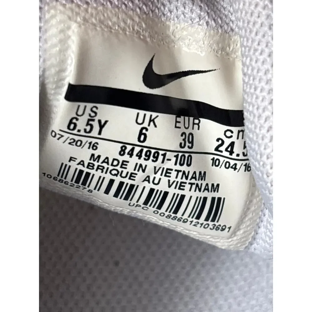 Nike Flex Experience RN 5, 6.5Y‎ White Green Kids Athletic Running Sneakers
